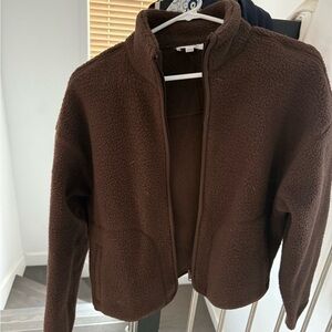 Garage Chocolate Brown Fleece Jacket
